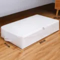 Bolsa de almacenamiento blanca grande para debajo de la cama para ropa, organizador plegable antipolvo. - Bolsa de Almacenamiento sin Soporte Mediano / 50x40x15cm