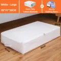Bolsa de almacenamiento debajo de la cama blanca grande plegable organizador de ropa 80cm - Bolsa de Almacenamiento sin Soporte Grande / 80x47x15cm