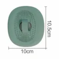 Silikon ovales Waschbecken Abfluss Stopfen 10x10.5cm Bad Sanitär Hardware Zubehör Teil - Anti-Verstopfungs-Haarfilter Grün