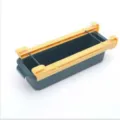 Koelkast opbergdoos lade organizer met gele rails voor keuken voedsel opslag container - Complete set Blauw + Geel