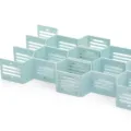 Plastik Waben Schubladen Organizer Trenner, verstellbare Raster Aufbewahrung für Zuhause. - 12-teiliges Set / Blau