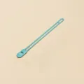 Multifunctional silicone cable winder and toilet lid lifter, portable sanitary handle tool. - Gentian Green