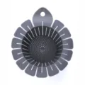 Grauer blumenförmiger Spülbecken-Siebkorb, langlebiger Silikon-Filter für Küchenreste. - Blumenform-Spülbecken-Siebkörbe - Grau
