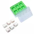 Moule a glaons en silicone avec couvercle, design de bloc de construction DIY pour boissons. - Style de Bloc / Vert