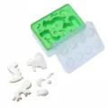 Moule à glaçons en silicone avec couvercle, formes de dinosaures créatives pour cuisine. - Style Animal / Vert
