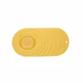 Gelbe Silikon Abfluss Abdeckung Spulen Matte Bad Anti Verstopfung Matte mit Aufhaengung - Langer Bodenablauf - Gelb