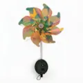 Solar iridescent wind spinner light outdoor waterproof garden lawn landscape decoration - Yellow