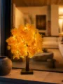 LED gele kersenbloesem boomlamp, decoratieve takkenlamp voor slaapkamer, gezellige sfeerverlichting. - Oranje / Warm wit
