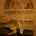 LED Zweig Lichterbaum Deko Lampe fuer Zimmer Schlafzimmer warme Ambiente Lichterkette Vase - 4.5 v / Weiß