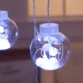 LED transparent globe string lights for indoor outdoor holiday party bedroom decorative lighting. - White