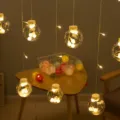 LED wishing ball string lights indoor outdoor ambient decor warm lighting cozy decoration - Warm White