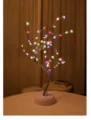 LED boom lamp met kleurrijke bloemen, romantisch nachtlampje voor slaapkamer decoratie - Kleurrijke Pruimenboom