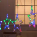 LED Ster Lichtketting Kleurrijke Raam Gordijn Lichten voor Slaapkamer Decoratie - Kleurrijk