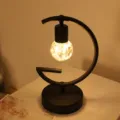 Modern minimalist G-shaped LED desk lamp, creative bedside night light for cozy bedroom decor. - G-Shaped Style / Warm White