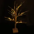 LED birch tree light with warm yellow lights, perfect for room and holiday decoration. - Birch Tree / White