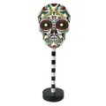 Decoratieve Halloween schedel nachtlamp met LED lampjes, unieke houten tafellamp variant. - Schedel (Stijl 1) / 1 Stuk