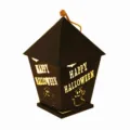 Halloween hangende LED lantaarn decoratieve lamp griezelig huis ontwerp voor feest. - Holle Hut / Zwart huis Happy