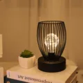 Nordische ijzeren LED tafellamp nachtlampje decoratieve sfeerverlichting slaapkamer - Warm wit
