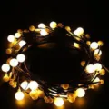 LED sfeerlicht slingers tak rotan warm gloeiende lichtjes voor slaapkamer decoratie - 72 LEDs Warm Wit met Witte Kralen (US Stekker) / 72 LEDs