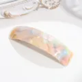 Elegante molletta per capelli marmorizzata pastello clip automatica accessorio - Marmo Multicolore