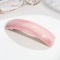Pink marble hair barrette elegant spring hair clip for women minimalist daily hair accessory - Pink