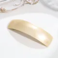 Minimalist beige hair barrette spring clip elegant daily ponytail hair accessory styling chic - Gold