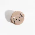 Cute mini brown dog hair claw clip sweet cartoon hair accessory for women girls styling daily wear - Dog Coffee