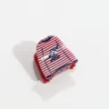 Pince à cheveux rouge blanche et bleue avec des paillettes style fête nationale. - Style Vêtements Base Rouge