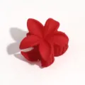 Rote matte Blumen Haarklammer, süße kleine Haargriffe für Damen Alltag und trendiges Styling. - Klein Rot