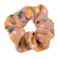 Coletero con estampado floral para mujeres, lindo accesorio para el cabello y coleta diaria. - 碎花浅咖色