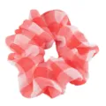 Coletero de cuadros rojos y blancos para mujer, scrunchie accesorio pelo cola de caballo - Malla Roja