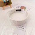 Korean style fluffy white fleece headband wide hair hoop cute winter hair accessories for women - White Striped Knit