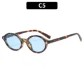 Retro round sunglasses with tortoise shell frame and blue lenses for outdoor use. - Tortoiseshell Frame Blue Lens