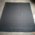 Black woven jacquard aviation blanket, soft sleeping cover blanket with custom logo design. - 145*160 - 750g / Liberovo Blankets