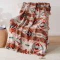 Knitted Jacquard Throw Blanket Tribal Geometric Sofa Blanket Tassels Cozy Home Decor - Wool Version 127*152 - 750g / Pendants - Yin Difei