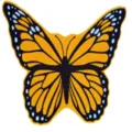 Monarch Butterfly Blanket Soft Velvet Knitted Throw Rug Cute Animal Design for Sofa Bedroom - 127x152cm / Monarch Butterfly Blanket