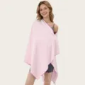 Mantello asciugamano indossabile ad asciugatura rapida rosa per viaggi e sport. - Rosa / 80*160cm