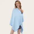 Asciugamano sportivo da bagno mantella indossabile ad asciugatura rapida azzurro - Blu Zaffiro / 80*160cm