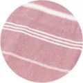 Turkse strandhanddoek stof detail rode witte strepen sneldrogend katoen textiel - Rood