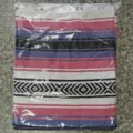 Mexican blanket geometric fringe woven beach towel picnic mat yoga cotton blanket - 145x200cm - 1000g / MC Royal Rose