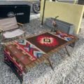 Bohemian woven table runner for outdoor camping picnic table, ethnic geometric jacquard fabric. - 45*170 / Table Runner - Kilim