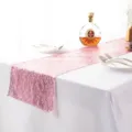 Runner da tavola con paillettes rosa per decorazione tavola festa matrimonio lucido - 30*180cm / Rosa