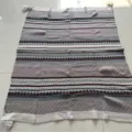 Bohemian style knitted throw blanket with corner tassels for sofa and outdoor camping. - Pendant - Rhombus Purple