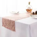 Bellissima corsia da tavola con paillettes oro rosa, decorazione scintillante per feste e matrimoni. - 30*180cm / Oro rosa