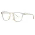 Clear frame blue light blocking glasses fashion minimalist casual optical eyewear frame - C5-Light Brown Frame