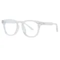 Clear transparent frame blue light blocking glasses stylish casual eyewear for daily wear - C3-Transparent White