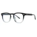 Stylish minimalist anti-blue light glasses with trendy gradient black and clear frame. - C4-Black to Transparent