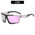 Outdoor sports sunglasses pink lenses black pink frame C10 variant windproof goggles - C10-Black Purple Frame Purple Mirror Lens