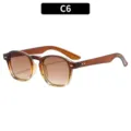 Gafas de sol retro degradadas en marrón para hombre y mujer, elegante montura vintage. - Montura Degradado Marrón Lentes Degradados Marrón