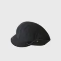 Schwarze Denim Schiebermütze Vintage Stil lässige Krempe Mütze Detailansicht für Damen Alltag - M (56-58cm) / Schwarz